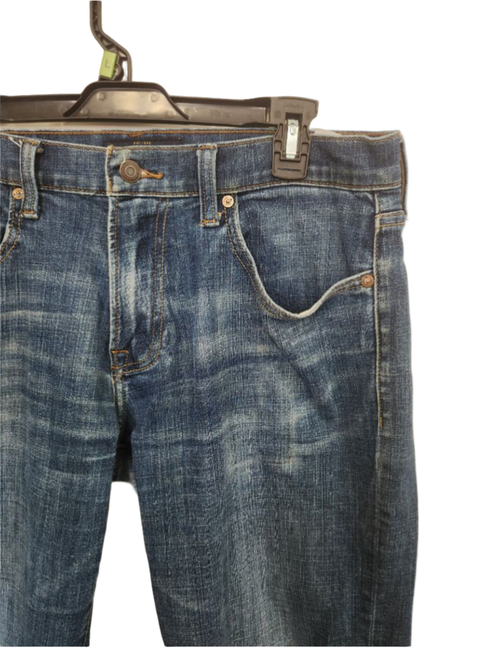 Lucky Brand Blue Slim Straight Jeans Waist 32 Inseam 30 - Picture 2 of 12